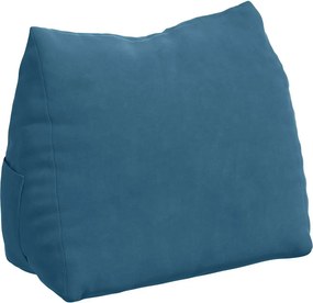 vidaXL Μαξιλάρι Πλάτης Μπλε 45 x 35 x 20 cm Υφασμάτινο Κορντουρά