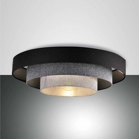 Φωτιστικό Οροφής - Πλαφονιέρα Brava 3639-65-354 Shades Of Grey Fabas Luce Μέταλλο,Ύφασμα