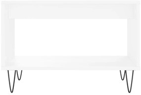 vidaXL Τραπεζάκι Σαλονιού Λευκό 60 x 50 x 40 εκ. από Επεξεργ. Ξύλο