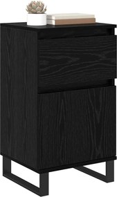 vidaXL Πλαϊνό γραφείο Μαύρη δρυς 35 x 40 x 70 εκ. Επεξεργασμένο ξύλο