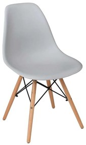 Καρέκλα Art Wood PP Γκρι Συσκ.4τμχ 46x53x81cm