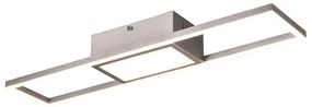 Φωτιστικό Οροφής - Πλαφονιέρα Rigido R67172107 60x13x6cm Dim Led 2800Lm 22W Nickel RL Lighting