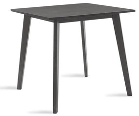 Dining table Benson MDF - venner in rustic grey color 80x80x75cm 80x80x75 εκ.