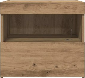 vidaXL Κομοδίνο Artisan Oak 50 x 40 x 45 cm Επεξεργασμένο Ξύλο