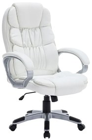 ΕΟ285,2 BF7300 Πολυθρόνα Γραφείου Διευθυντή, 8 Σημεία Massage, Θερμαινόμενη Πλάτη, Pu Άσπρο Πολυθρόνα Relax / Massage,  PU - PVC - Bonded Leather, , 1 Τεμάχιο
