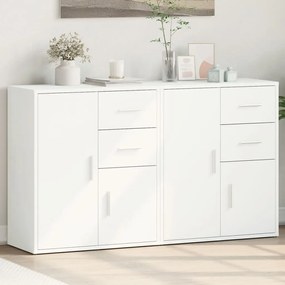 vidaXL Βοηθητικά Ντουλάπια 2 τεμ. Λευκά 60x31x70 εκ. Επεξεργ. Ξύλο