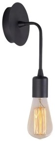 Απλίκα τοίχου Aden Megapap E27 μεταλλική μαύρο 6x12x27εκ. GP052-0173,1-GP052-0173,1-Μαύρο GP052-0173,1