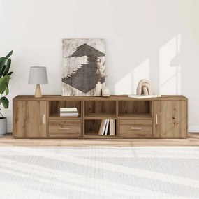 vidaXL Ντουλάπι Γωνιακό Αρτισιανή Δρυς 200x40x45 εκ. από Επεξ. Ξύλο