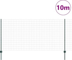 vidaXL Συγκολλητός φράχτης από σύρμα 10 x 1,2 μ (Π x Υ)