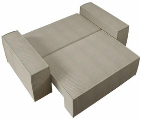 Καναπές κρεβάτι Clovis 107, Αριθμός θέσεων: 2, Αποθηκευτικός χώρος, Κρεμ, 94x188x104cm, 79 kg, Πόδια: Πλαστική ύλη, Ξύλο: Πεύκο | Epipla1.gr
