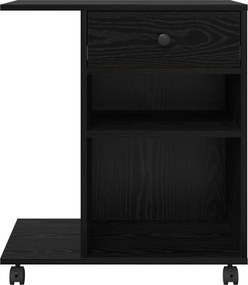 vidaXL Σταντ Εκτυπωτή Μαύρη Οξυά 60 x 40 x 68.5 εκ. Επεξεργασμένο ξύλο