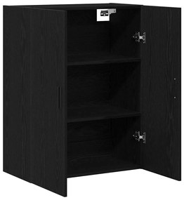 vidaXL Ντουλάπα τοίχου Επιτοίχιο Μαύρη Οξυά 69,5 x 34 x 90 εκ.