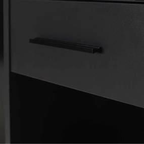 Γραφείο εργασίας Concept Megapap χρώμα ανθρακί 90x52x75εκ.