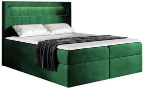 Επενδυμένο κρεβάτι Aspen-Prasino-180 x 200