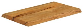 vidaXL Επιφάνεια Τραπεζιού 70x40x3,8 εκ. Live Edge Μασίφ Ξύλο Μάνγκο