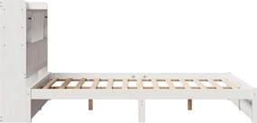vidaXL Κρεβάτι Βιβλιοθήκη Χωρίς Στρώμα 140x200 εκ Μασίφ Ξύλο Πεύκο