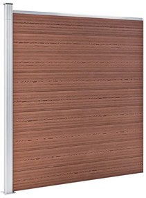 vidaXL Πάνελ Περίφραξης Καφέ 699 x 186 εκ. από WPC