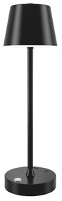 Επιτραπέζιο φωτιστικό Tahoe Rechargeable LED 2W 3CCT Touch Table Lamp Black D38cmx11cm (80100210) - 1.5W - 20W - 80100210