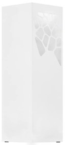 vidaXL Ομπρελοθήκη με Σχέδιο Πέτρες Λευκή Ατσάλινη