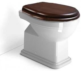 GSI Classic 871000W Λεκάνη Υψηλής Πίεσης Κατωστόμια 54cm με Κάλυμμα Βαρέως Τύπου Ξύλινο Μασίφ Αποσπώμενο