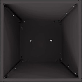 vidaXL Γλάστρα Πυλώνας 2 τμχ. Μαύρο 35 x 35 x 73 εκ.