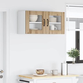 vidaXL Ραφιέρα τοίχου LUCCA 2 pcs Artisan Δρυς Επεξεργασμένο Ξύλο
