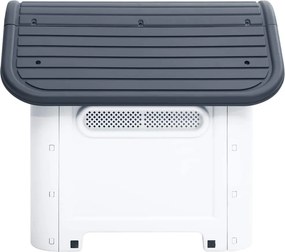 vidaXL Σπιτάκι Σκύλου Γκρι 59 x 75 x 66 εκ. από Πολυπροπυλένιο
