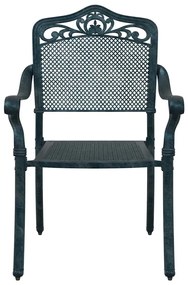 vidaXL Καρέκλα Κήπου 2 pcs Πράσινο 55 x 56.5 x 91εκ Αλουμίνιο