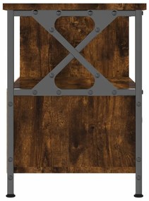vidaXL Έπιπλο Τηλεόρασης Καπνιστή Δρυς 90x33x45 εκ. Επεξ. Ξύλο/Σίδερο