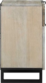 vidaXL Κομοδίνο Λευκό 50 x 33 x 60 εκ Επεξεργασμένο Ξύλο