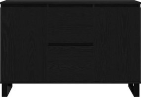 vidaXL Πλαϊνό γραφείο Μαύρη Οξυά 101,5 x 35 x 70 εκ Επεξεργασμένο ξύλο