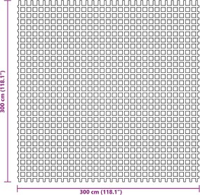 vidaXL Χαλί Σκηνής Ανθρακί 3x3 μ.