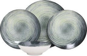 Dinner Set (24 Pieces) GBSATN24Y4101630 Cream
Green
Black