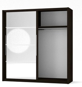 Ντουλάπα Δίφυλλη Ilona Σοκολά 180x61x215εκ MDF - TO-ILO180W