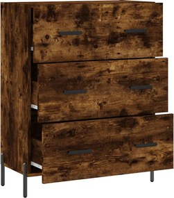 vidaXL Ντουλάπι Καπνιστή Δρυς 69,5 x 34 x 90 εκ. Επεξεργασμένο Ξύλο