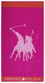 Πετσέτα Θαλάσσης 3592 Pink Greenwich Polo Club Θαλάσσης 90x170cm 100% Cotton