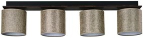 Σποτ Φωτιστικό Οροφής Τετραπλό Ε27 20x90 Arkolight-3420-3/4-Καφέ 3420-3/4