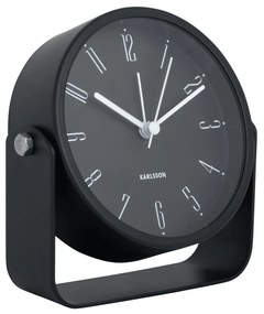 Ρολόι Επιτραπέζιο - Ξυπνητήρι Regal Numbers KA5989BK 11x4x12,3cm Black Karlsson Μέταλλο