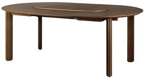 Τραπέζι Τραπεζαρίας Επεκτεινόμενο Comfort Circle Ripples 5857C5857-1 132/202x132x74,7cm Dark Oak Umage Steel,Wood,Mdf