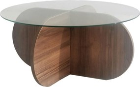 Τραπεζάκι Σαλονιού Καρυδί CLESAMO 75x75x35