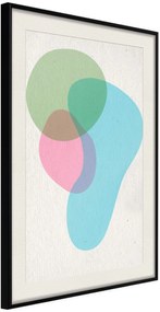 Αφίσα - Pastel Sets III - 30x45 - Μαύρο - Με πασπαρτού