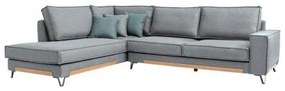 ΚΑΝΑΠΕΣ Fylliana Loftio ΑΡΙΣΤΕΡΗ ΓΩΝΙΑ ΓΚΡΙ ΧΡΩΜΑ 280x220x95εκ 831-225-013