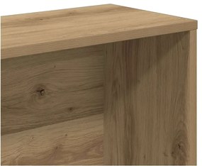 vidaXL Ντουλάπι βιβλίων Artisan Oak 157x24x160 cm Κατασκευασμένο ξύλο