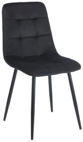 OSCAR BLACK VELVET ΥΦΑΣΜΑ ΚΑΡΕΚΛΑ ΜΕΤΑΛΛΙΚΗ ZITA PLUS 43Χ51Χ50-90εκ.