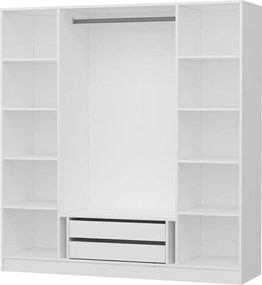 Τετραφυλλη Ντουλαπα Λευκο KALEO 52x225x190