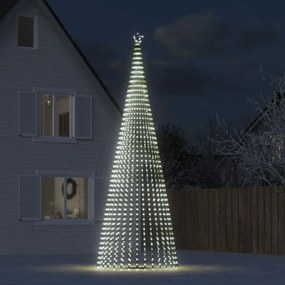 vidaXL Φωτιστικό Χριστουγεννιάτικο Δέντρο 1544 LED Ψυχρό Λευκό 500 εκ.