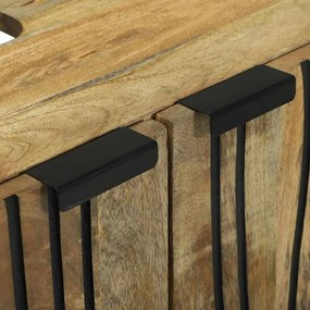 vidaXL Σετ Επίπλων Μπάνιου με ράφι 2 pcs Καφέ Επεξεργασμένο ξύλο