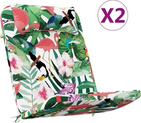 vidaXL Μαξιλάρια Καρέκλας Adirondack 2 τεμ. Πολύχρωμα Ύφασμα Oxford