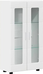 vidaXL Πλαϊνό γραφείο Λευκό 55,5 x 29 x 103 εκ Επεξεργασμένο ξύλο