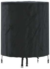 vidaXL Κάλυμμα Τραπέζι Μονόχρωμο Μαύρο 62 x 62 x 70 εκ. ύφασμα